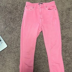 Pink Abercrombie and Fitch jeans